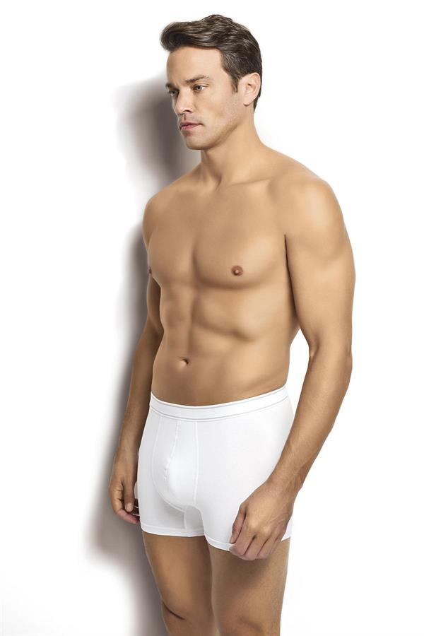 Erkek 6lı Likralı Boxer 277 BEYAZ  JBR277.0000006