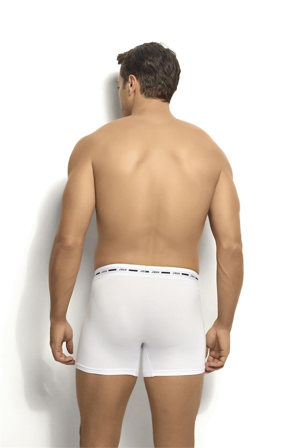 Erkek 6lı Beyaz Modal Pamuklu Boxer 
