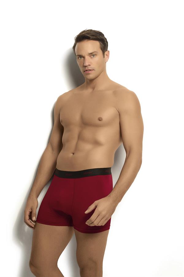 Erkek 6lı Modal Pamuklu Boxer 321 Bordo  JBR0321.006