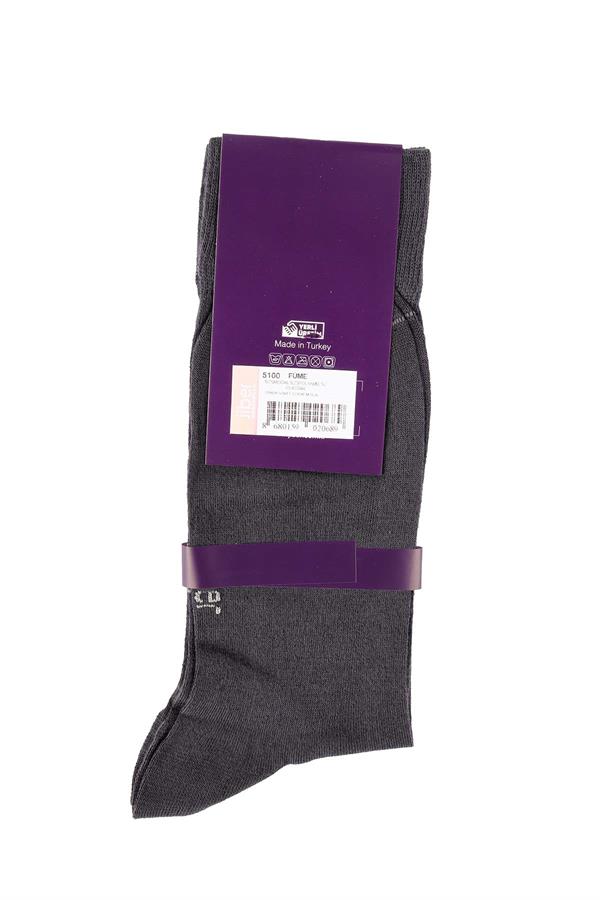 Erkek 6lı Modal Uzun Çorap 5100 Füme  JBR5100.006