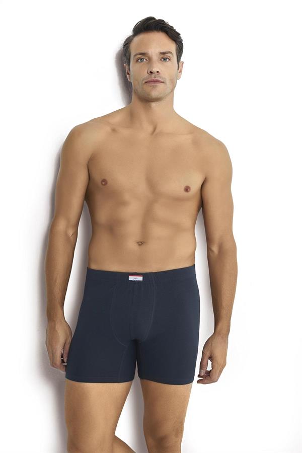 Erkek 6lı Pamuklu Likralı Boxer 274 Füme  JBR274.0000006