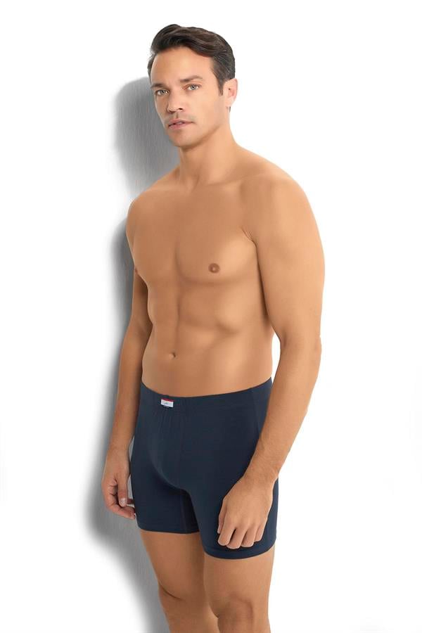 Erkek 6lı Pamuklu Likralı Boxer 274 Füme  JBR274.0000006