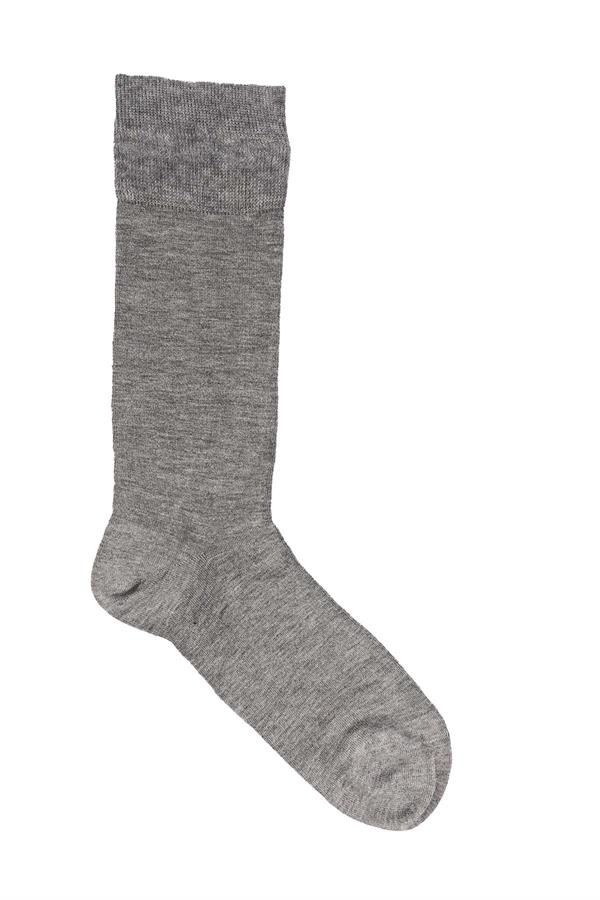 Erkek 6lı Likralı Bambu Uzun Çorap 5600 GRİMELANJ  JBR5600.006