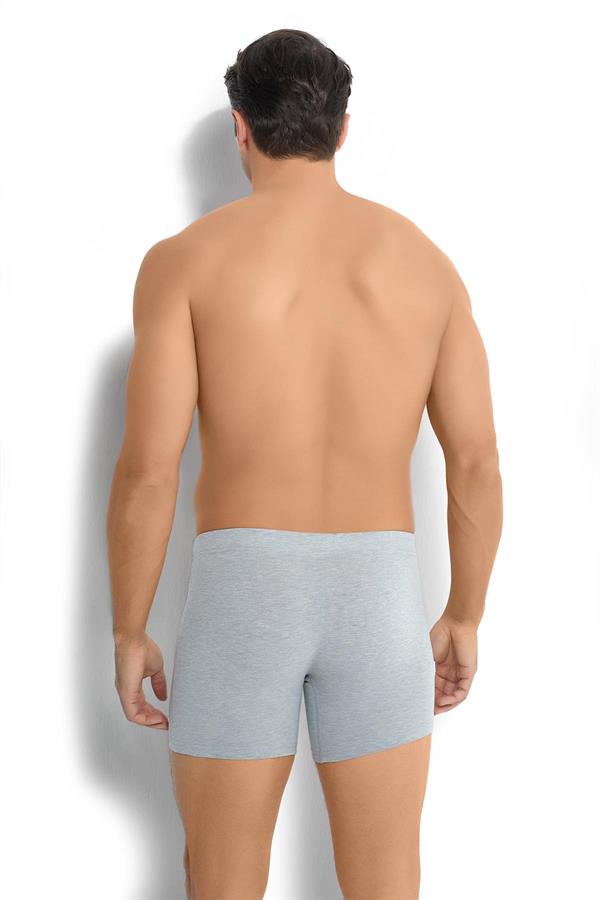 Erkek 6lı Pamuklu Likralı Boxer 274 GRİMELANJ  JBR274.0000006