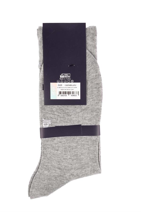 Erkek 6lı Soket Modal Çorap 5125 GRİMELANJ  JBR5125.000006