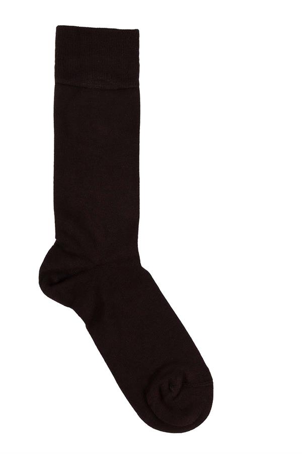 Erkek 6lı Likralı Modal Uzun Çorap 5200 Kahverengi  JBR5200.006