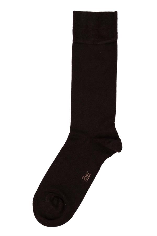 Erkek 6lı Likralı Modal Uzun Çorap 5200 Kahverengi  JBR5200.006