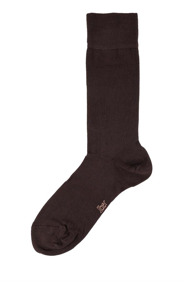 Erkek 6lı Modal Uzun Çorap 5100 Kahverengi  JBR5100.006