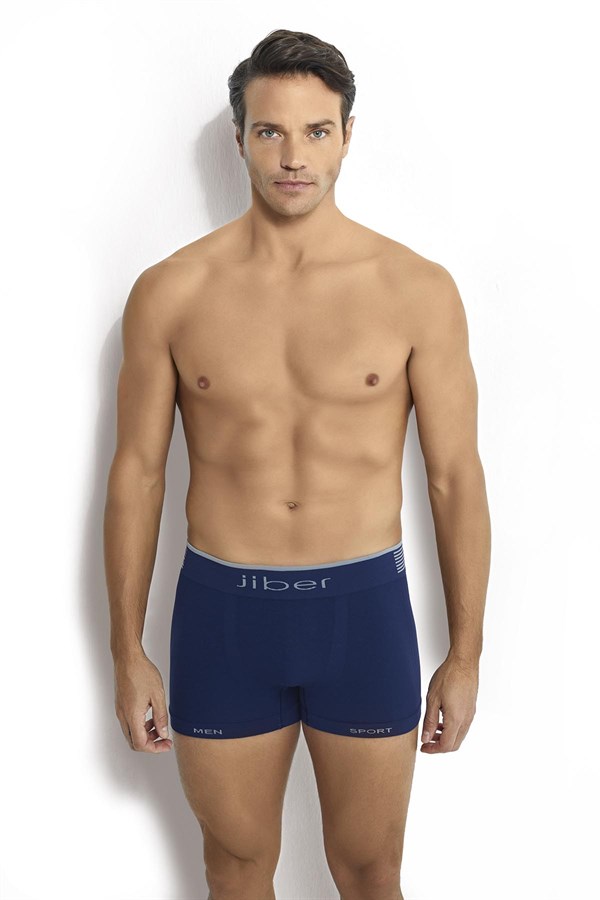 Erkek 6lı Lacivert Mikrofiber Dikişsiz Boxer 276