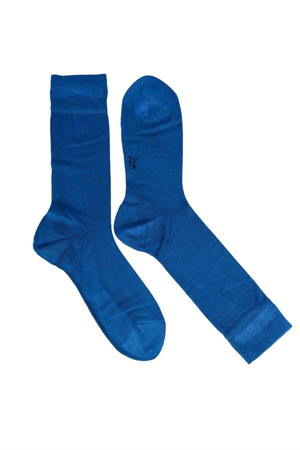 Erkek 6lı Bambu Uzun Çorap 5500 Sax Mavisi  JBR5500.006