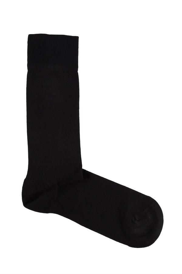 Erkek 6lı Likralı Bambu Uzun Çorap 5600 SİYAH  JBR5600.006