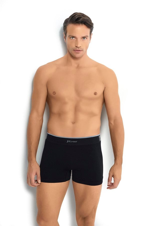 Erkek 6lı Siyah Mikrofiber Dikişsiz Boxer 276