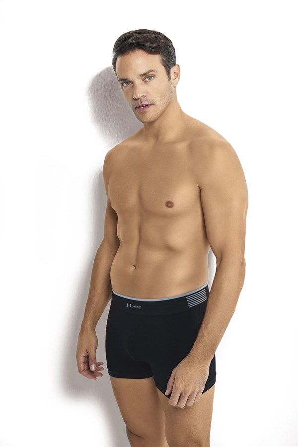 Erkek 6lı Siyah Mikrofiber Dikişsiz Boxer 276