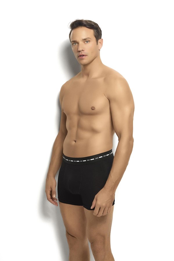 Erkek 6lı Siyah Modal Pamuklu Boxer 