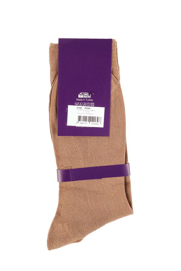Erkek 6lı Modal Uzun Çorap 5100 Vizon  JBR5100.006