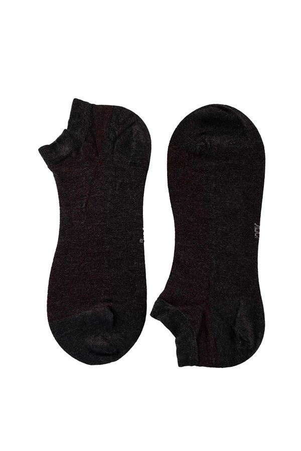 Erkek Antrasit Bambu Patik Çorap 6758