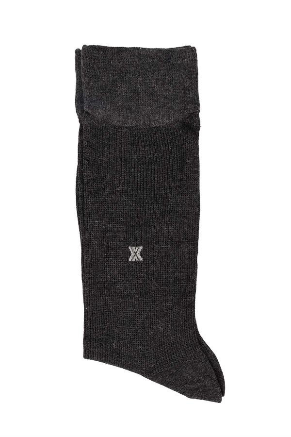 Erkek Antrasit Bambu Uzun Çorap 5524