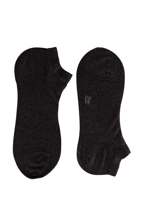Erkek Antrasit Modal Patik Çorap 6100