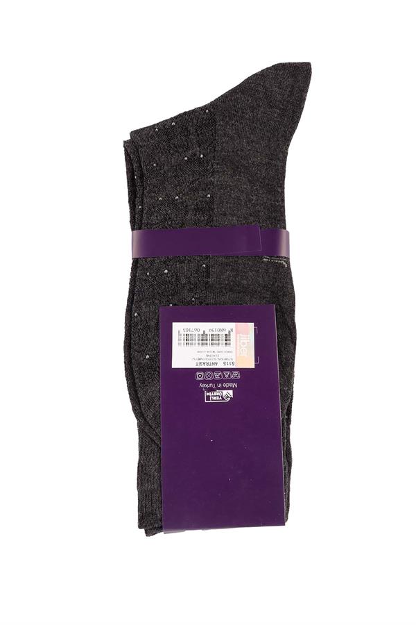 Erkek Antrasit Modal Uzun Çorap 5115