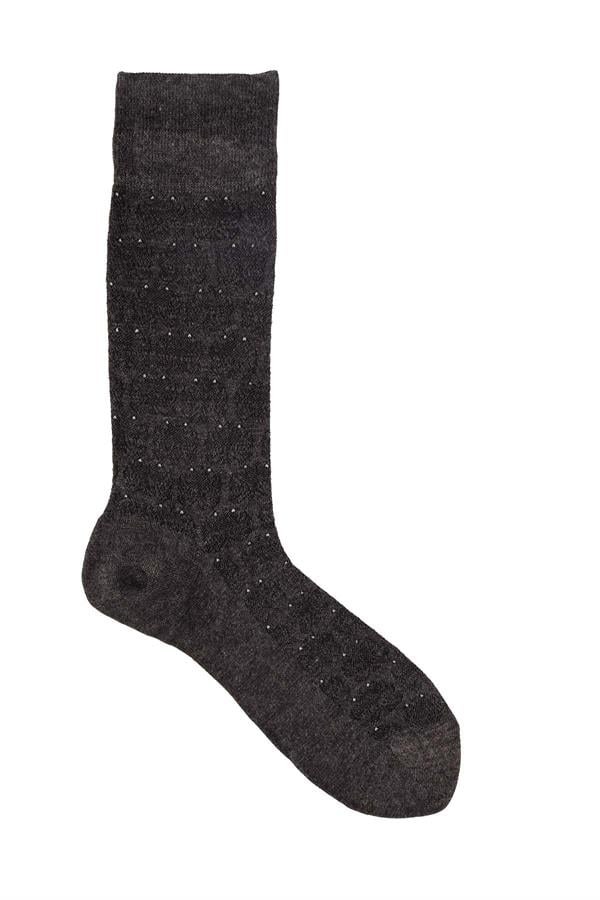 Erkek Antrasit Modal Uzun Çorap 5115