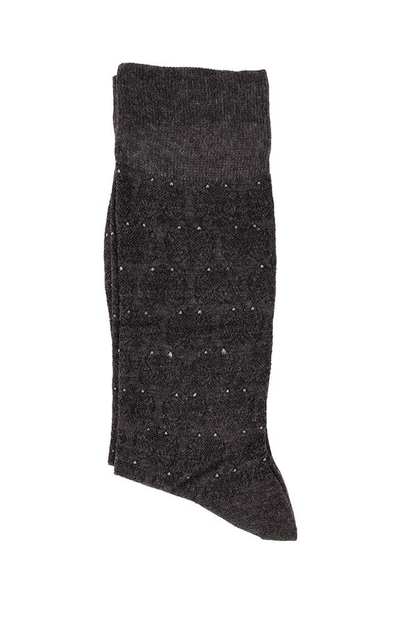 Erkek Antrasit Modal Uzun Çorap 5115