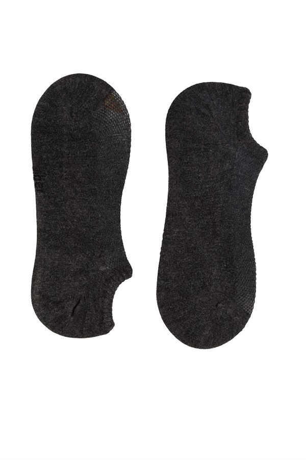 Erkek Antrasit Sneaker Bambu Çorap 7050