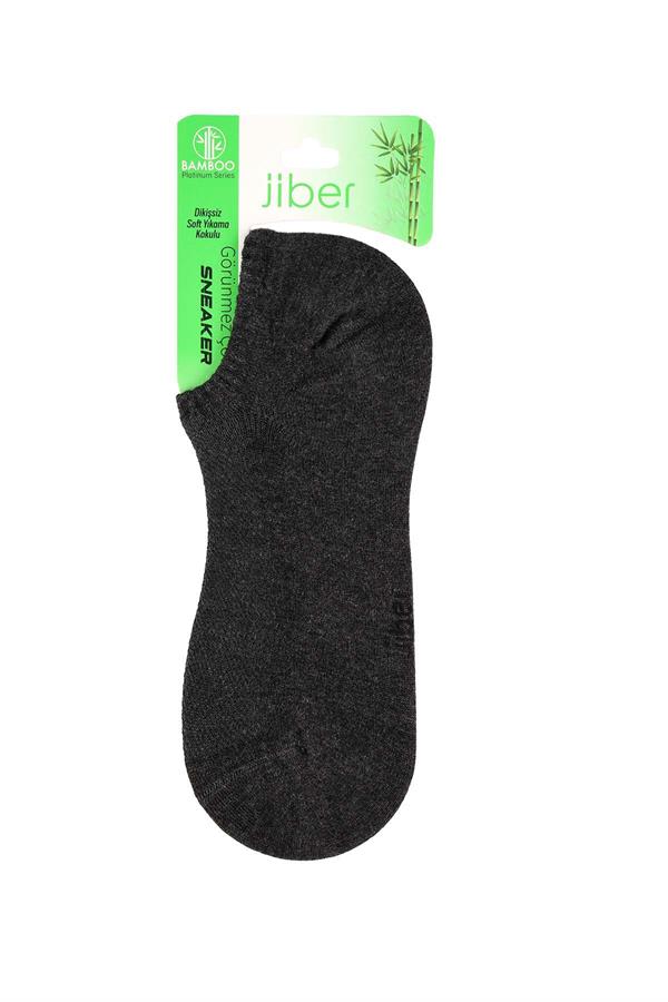 Erkek Antrasit Sneaker Bambu Çorap 7050