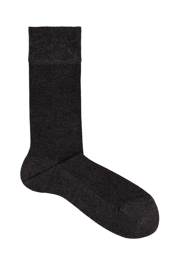 Erkek Antrasit Soket Modal Çorap 5123