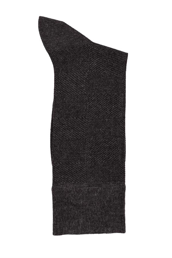 Erkek Antrasit Soket Modal Çorap 5123