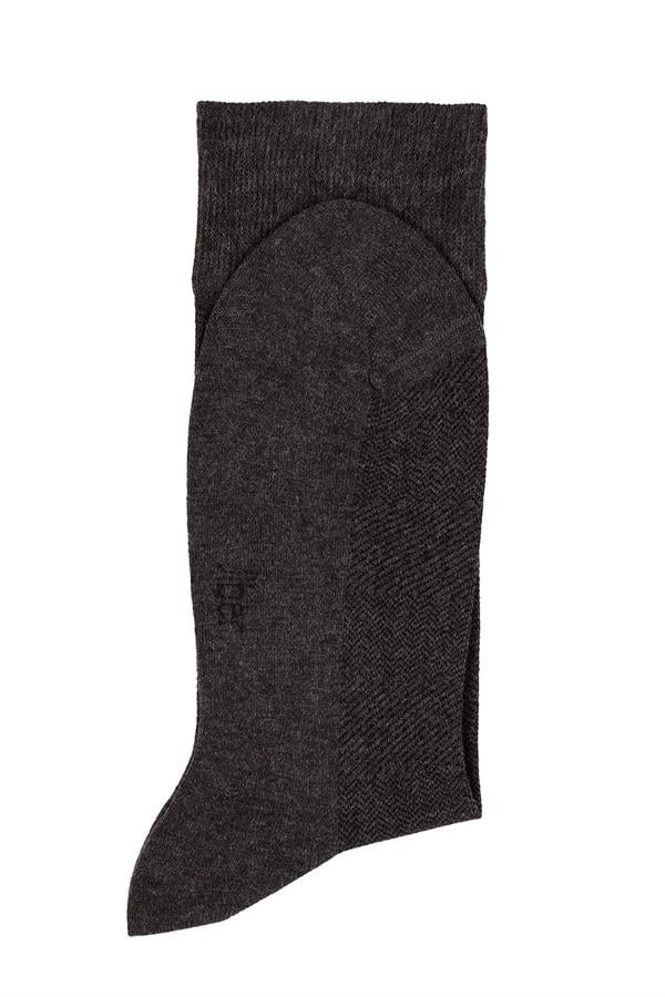 Erkek Antrasit Soket Modal Çorap 5123