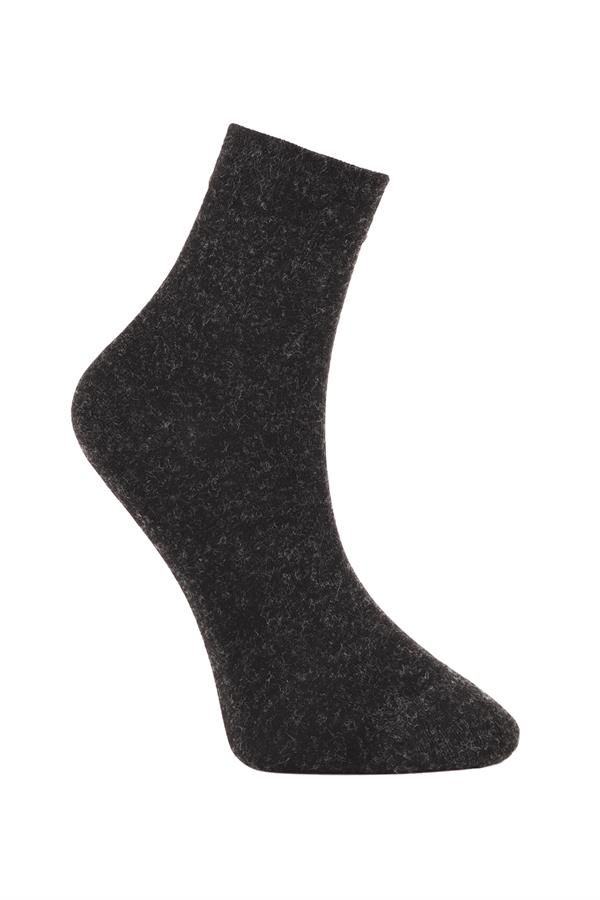 Erkek Yünlü Bambu Yarım Konç Çorap 5651 Antrasit  JBR5651.000001