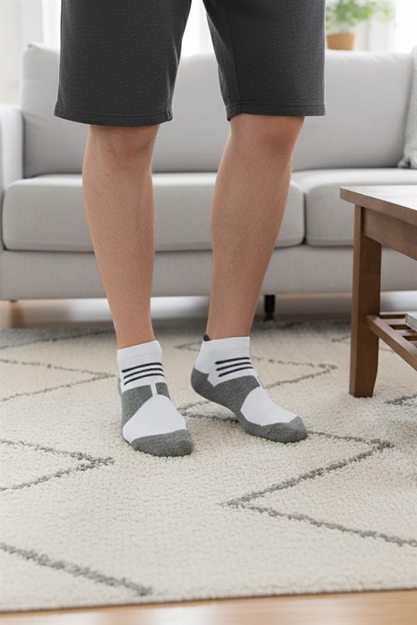 Erkek Asorti Pamuklu Spor Patik Çorap 6046 Asorti  JBR6046.000001