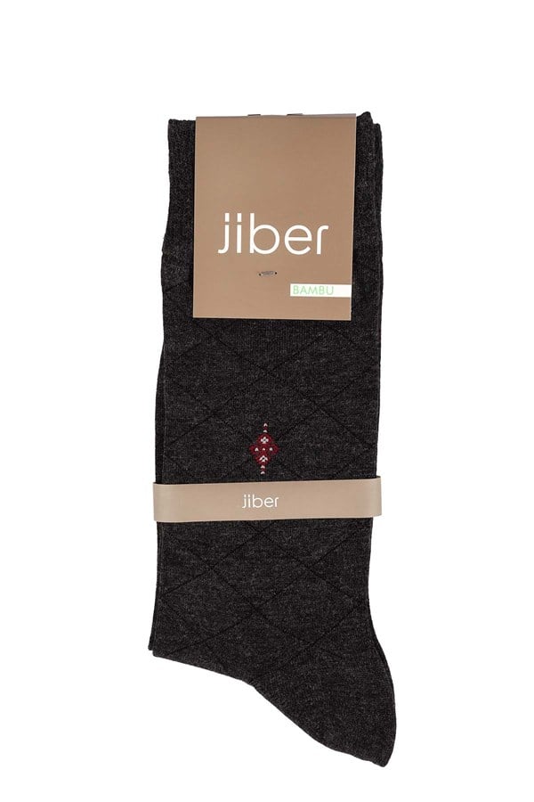 Erkek Bambu Antrasit Soket Çorap 5525