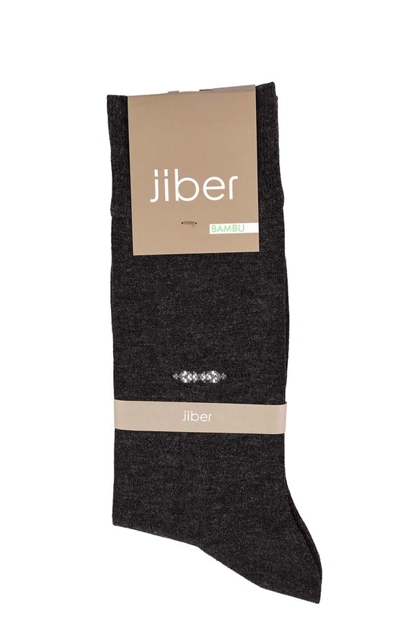 Erkek Bambu Antrasit Soket Çorap 5526