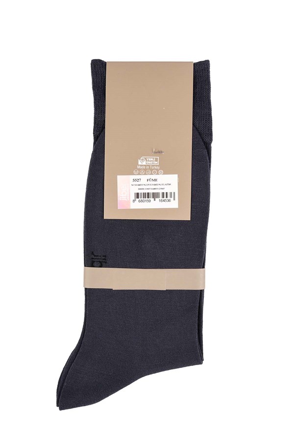 Erkek Bambu Füme Soket Çorap 5527