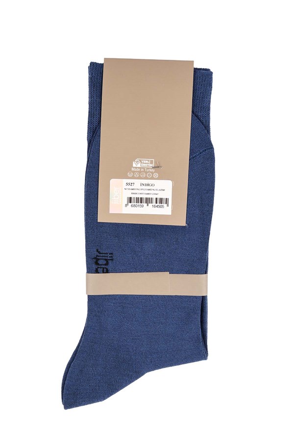 Erkek Bambu İndigo Soket Çorap 5527