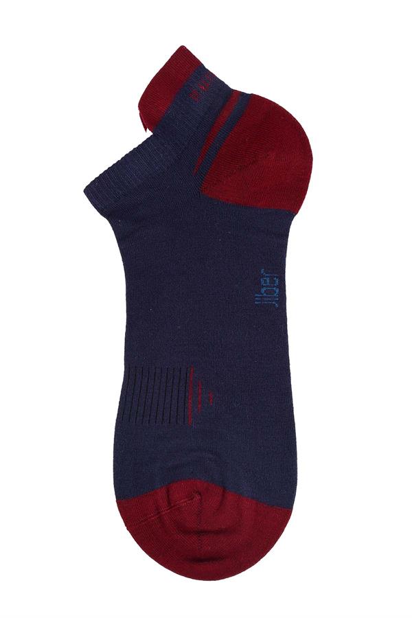 Erkek Bambu Lacivert Patik Çorap 6763