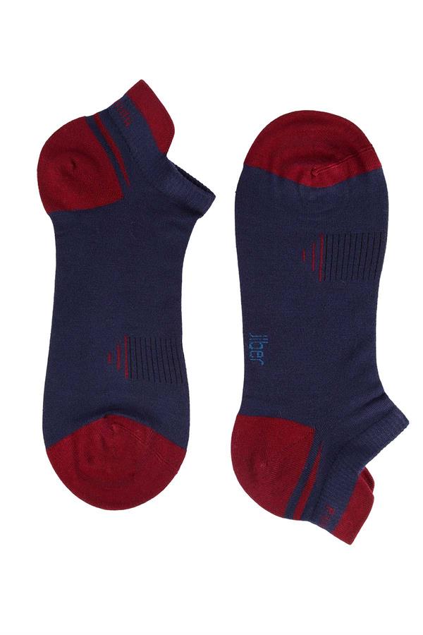 Erkek Bambu Lacivert Patik Çorap 6763