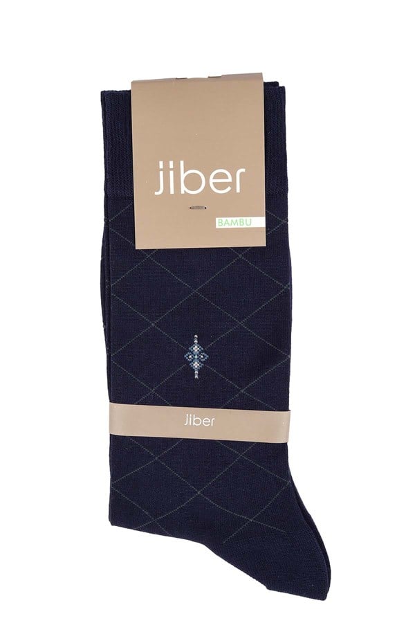 Erkek Bambu Lacivert Soket Çorap 5525