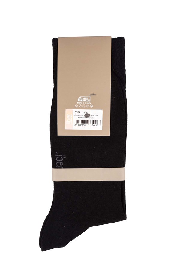Erkek Bambu Siyah Soket Çorap 5526
