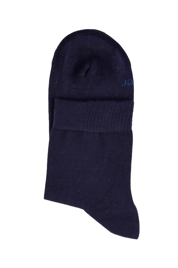 Erkek Lacivert Bambu Yarım Konç Çorap 6451