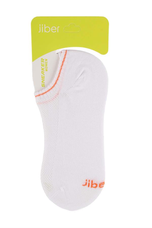 Erkek Beyaz Bambu Sneaker Çorap 7051