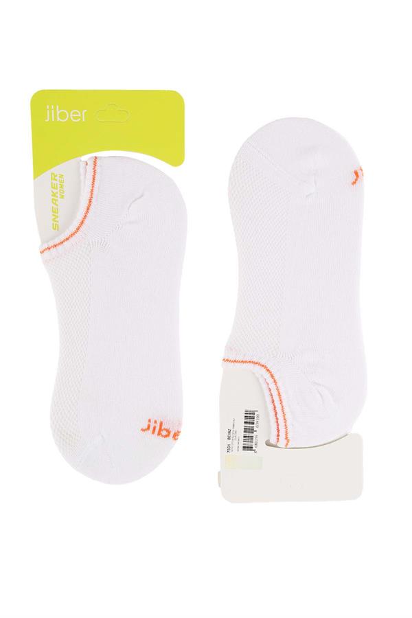 Erkek Beyaz Bambu Sneaker Çorap 7051