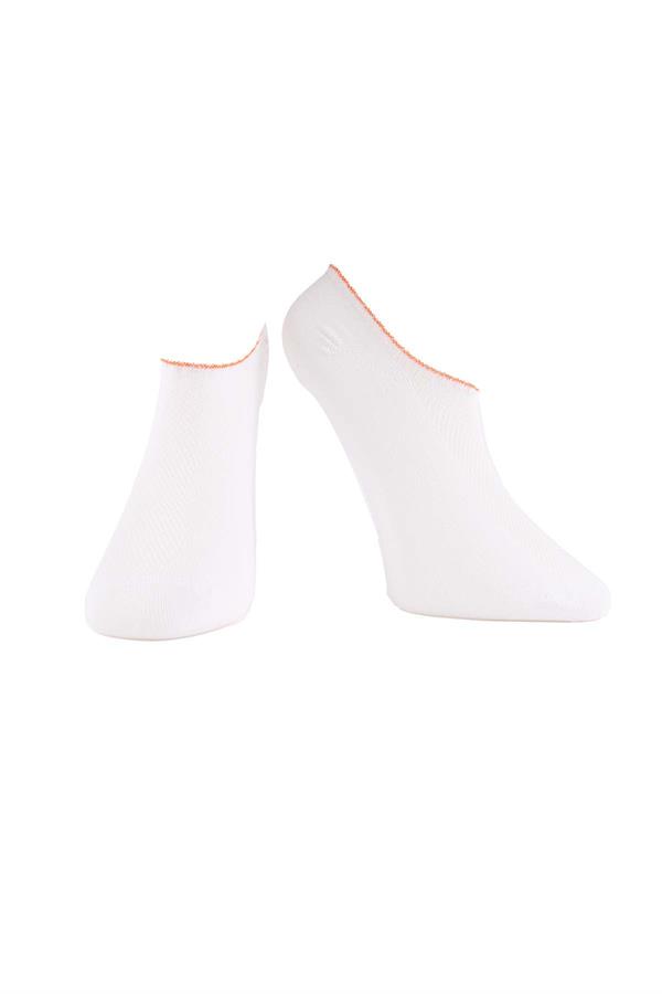 Erkek Beyaz Bambu Sneaker Çorap 7051