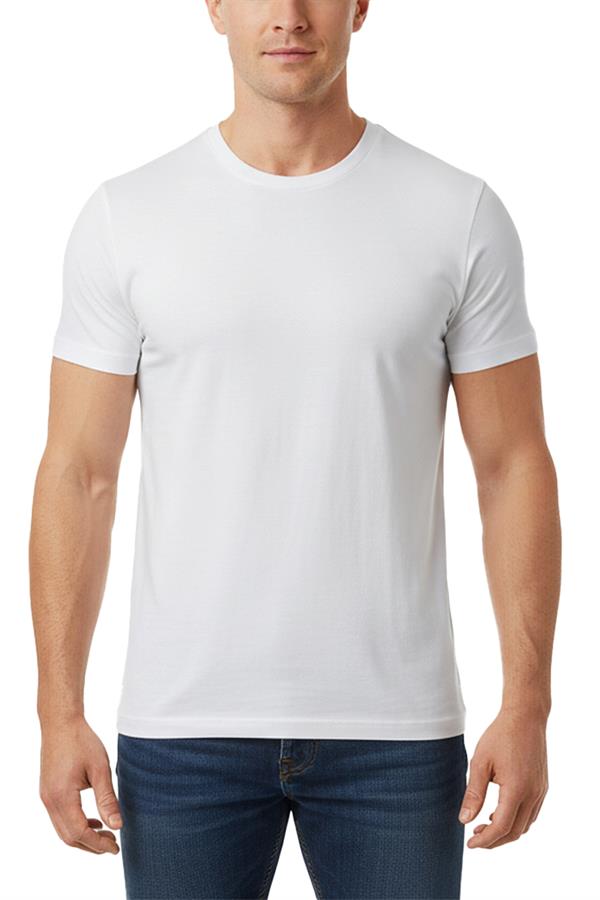 Erkek Bambu T-Shirt 334 BEYAZ  JBR334.0000001