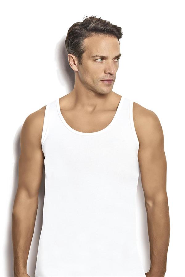 Erkek Beyaz Modal Pamuklu 2li Atlet 250