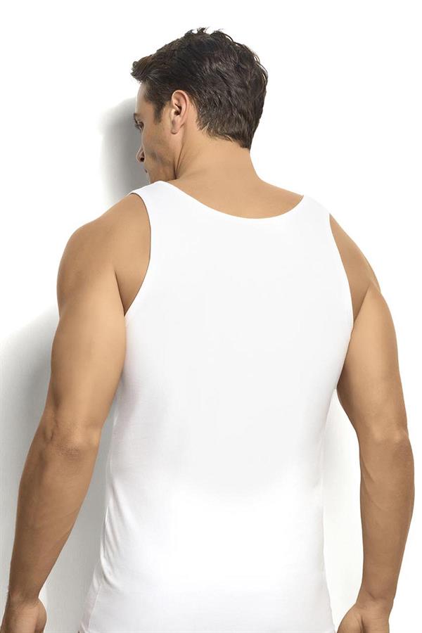 Erkek Beyaz Modal Pamuklu 2li Atlet 250