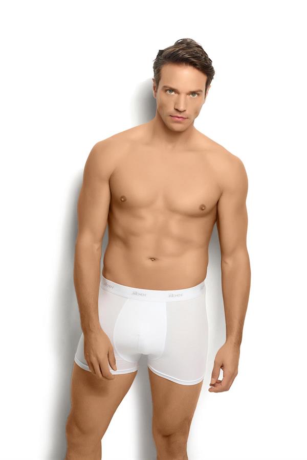 Erkek Beyaz Modal Pamuklu Boxer 321