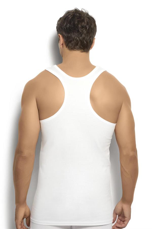 Erkek Beyaz Pamuklu Rambo Atlet 106