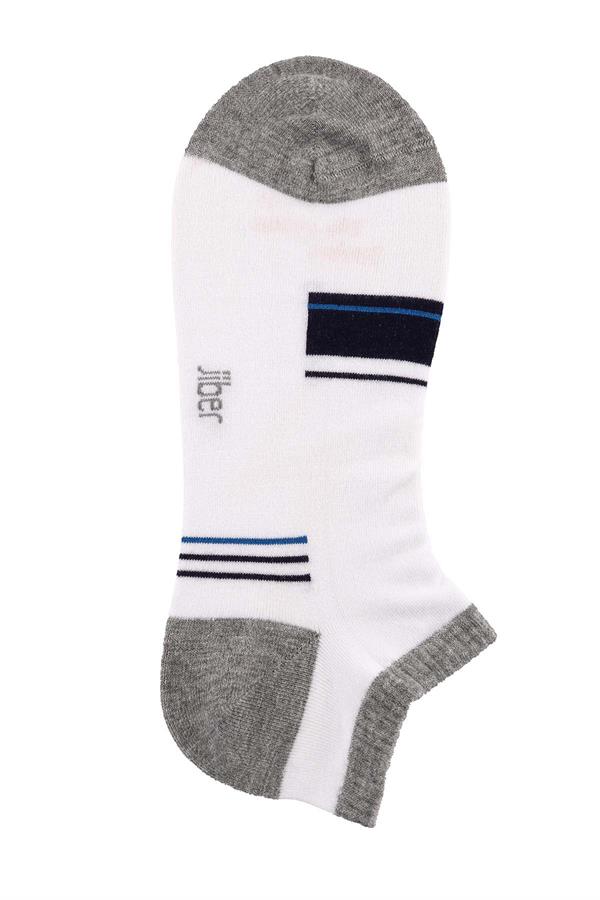 Erkek Beyaz Patik Modal Çorap 6112